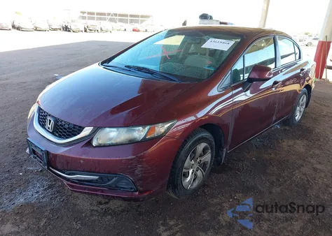 2013 Honda Civic Lx из США, поврежденный, VIN 19XFB2F51DE009435